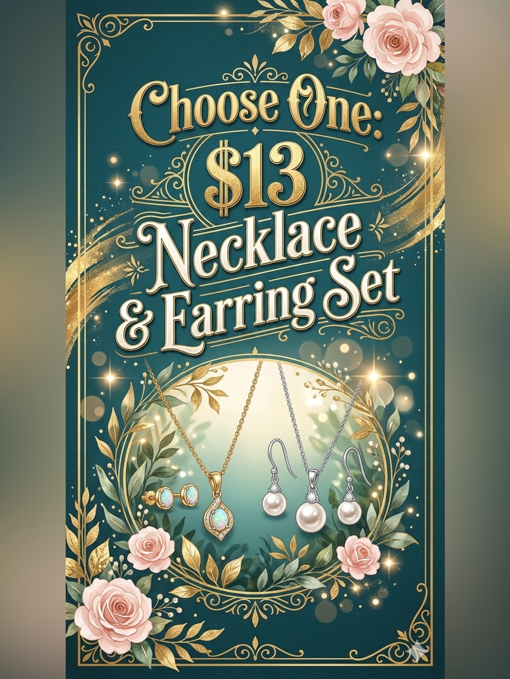 Choose One: $13 Necklace & Earring Set